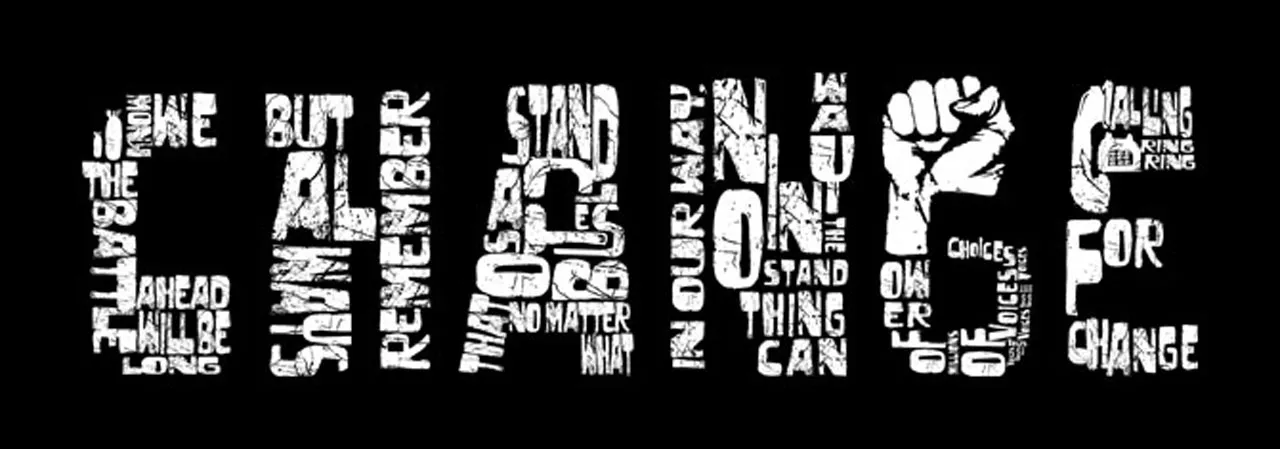 Obama speech in the word CHANGE