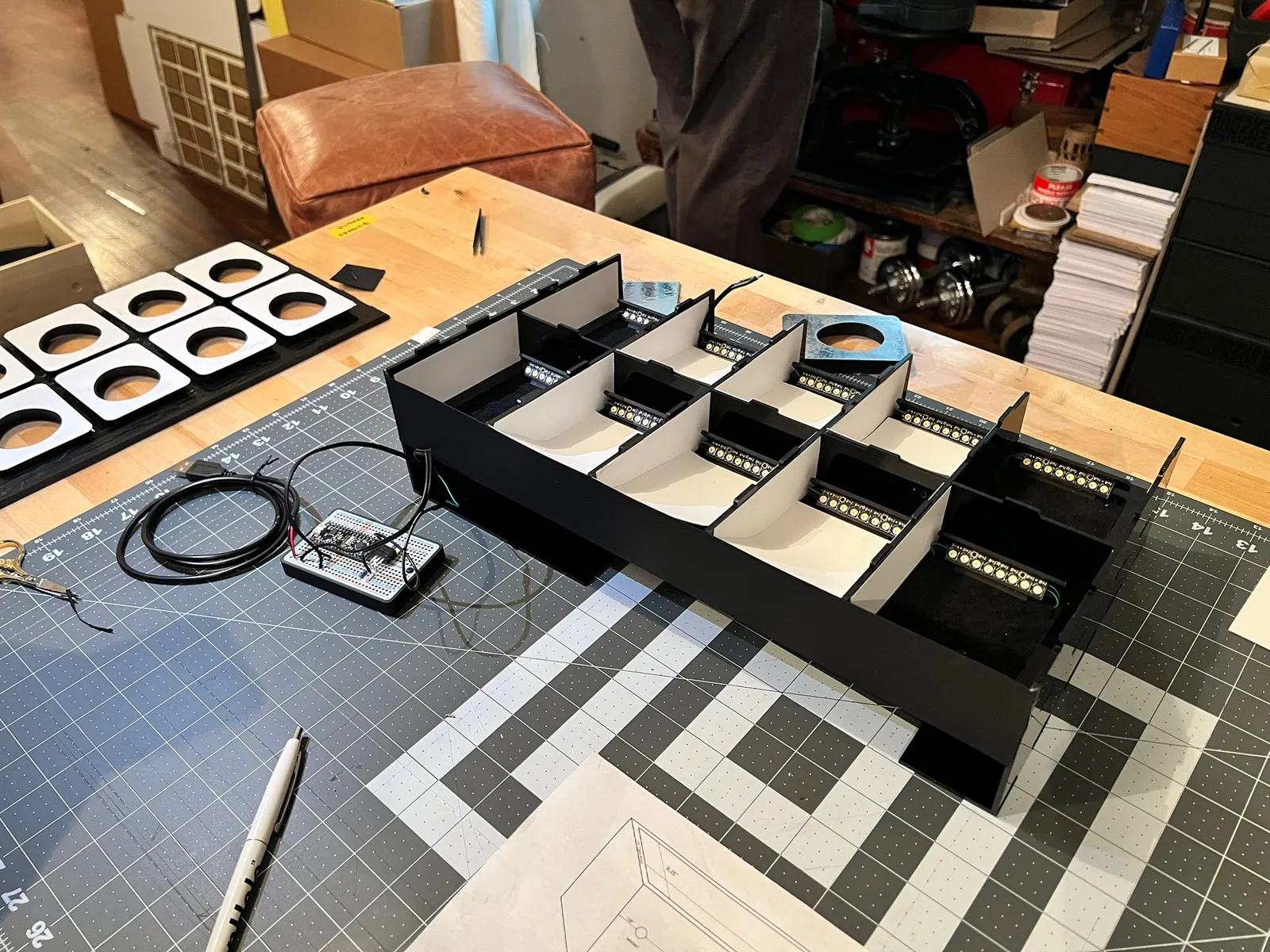 custom electronics and lighting for enclosure