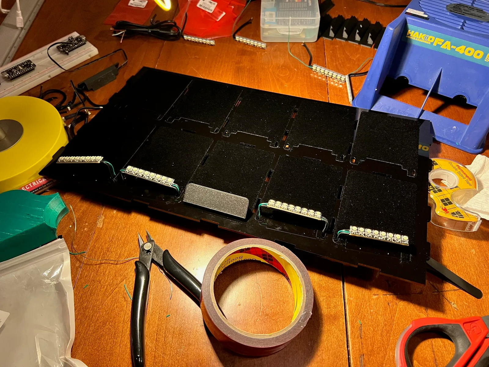 electronics being soldered