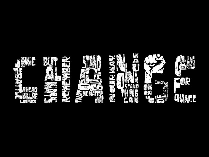 Change typographic motion piece for Barack Obama campaign