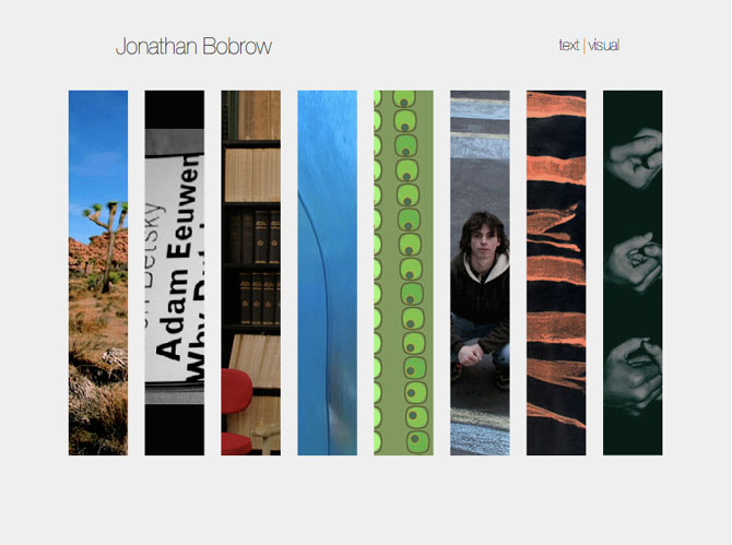 Flash portfolio website design screenshot
