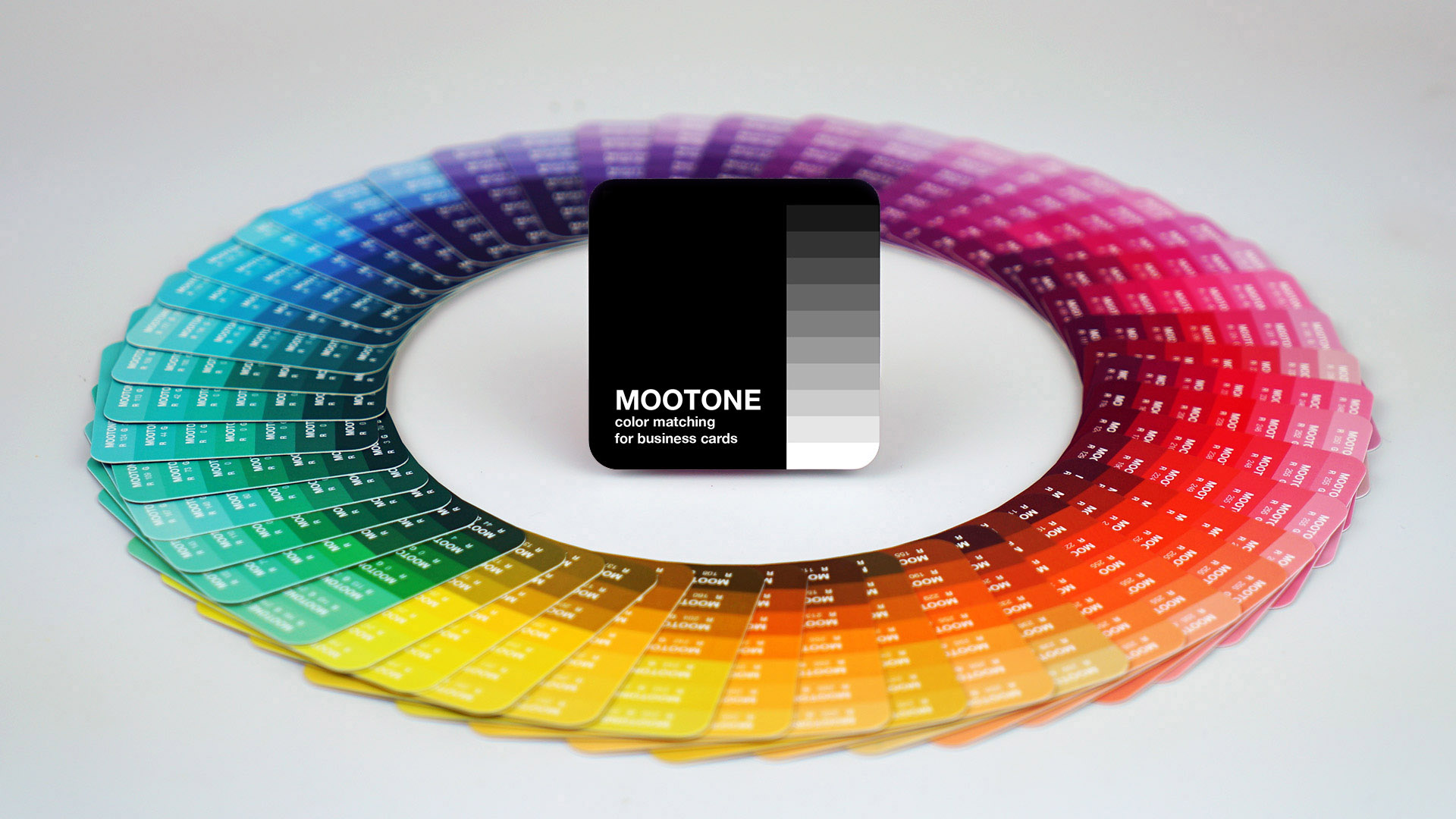 Color matching system for MOO business card printing