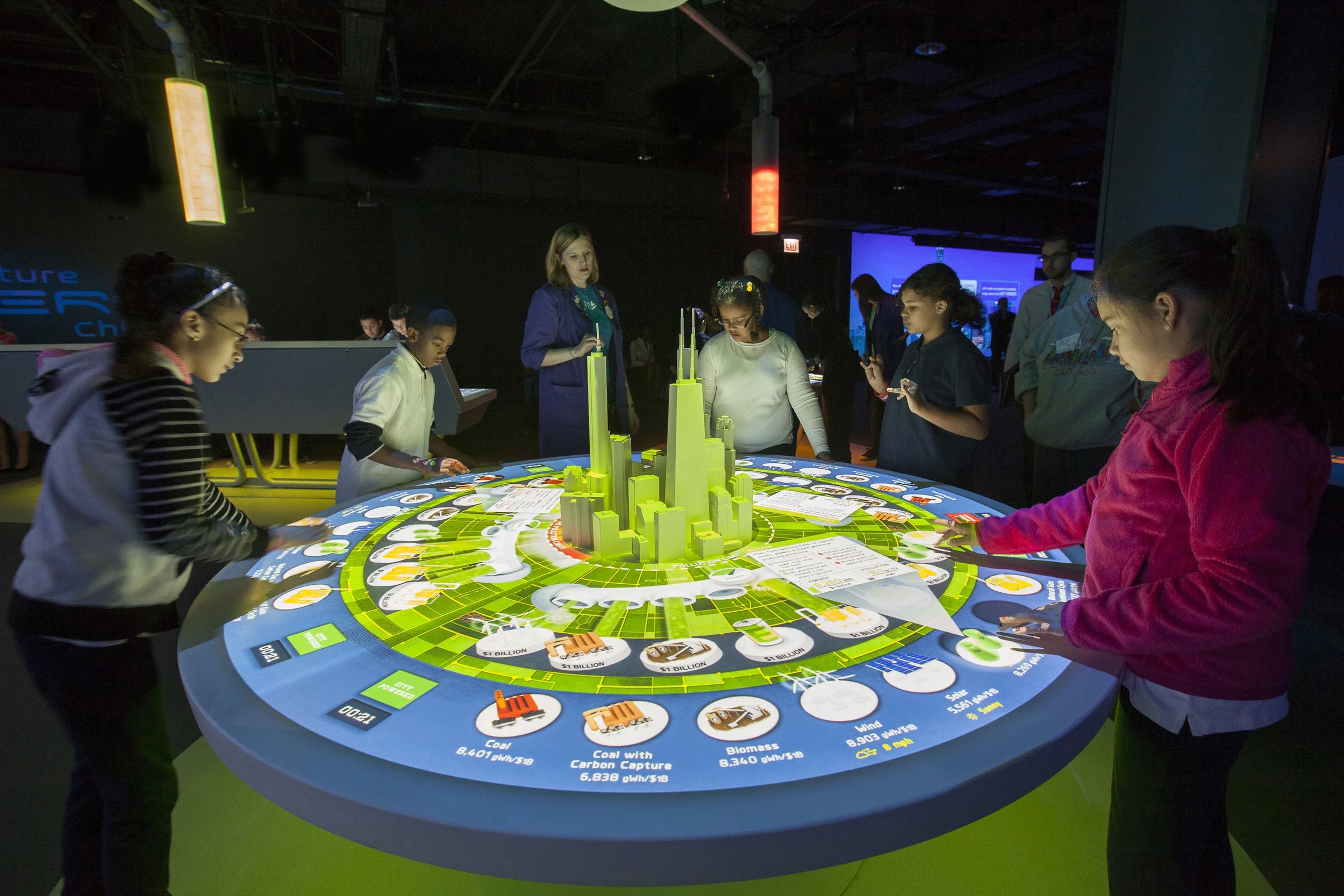 Museum of Science and Industry Future Energy interactive exhibit