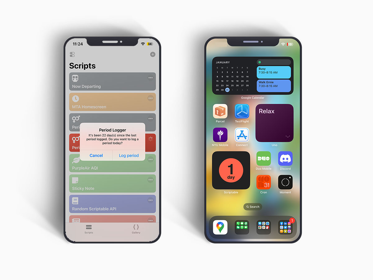 Period Tracker home screen widget showing cycle progress