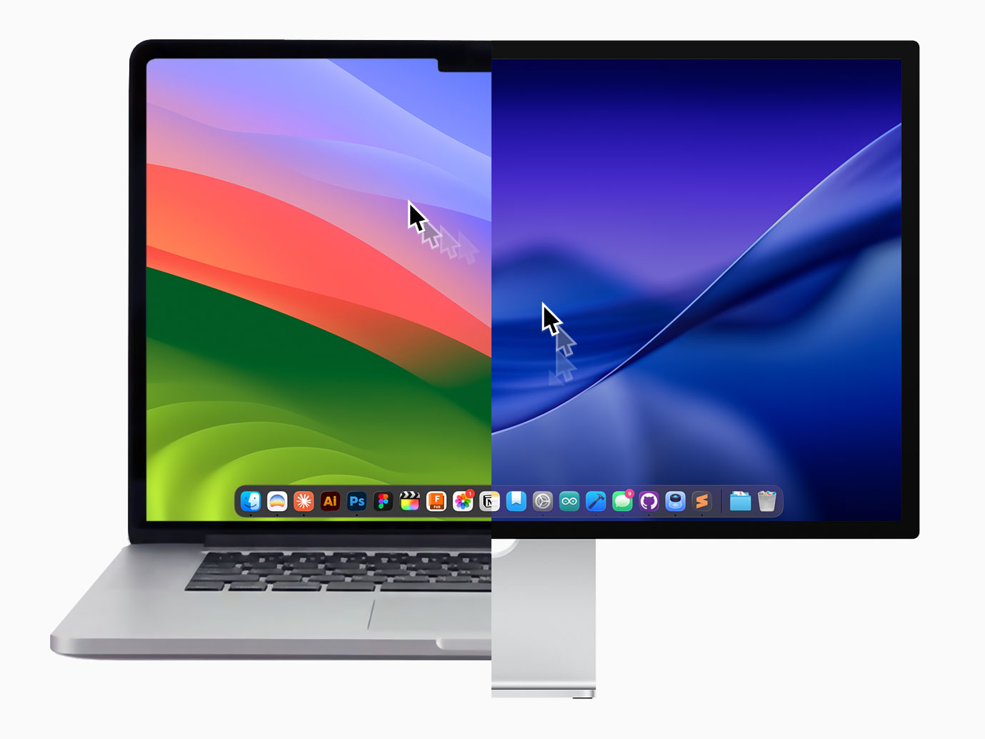 Pointer Pals app showing remote cursors on a Mac desktop
