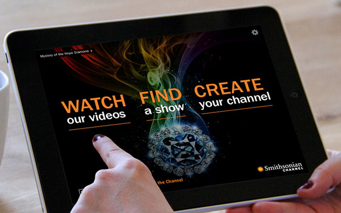 Smithsonian Channel iPad app interface