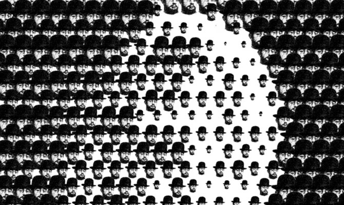 Toulouse-Lautrec dot matrix large format print